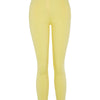 Pantalon slim taille haute - jaune