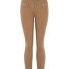 Pantalon 7/8 à bords élastiqués - camel