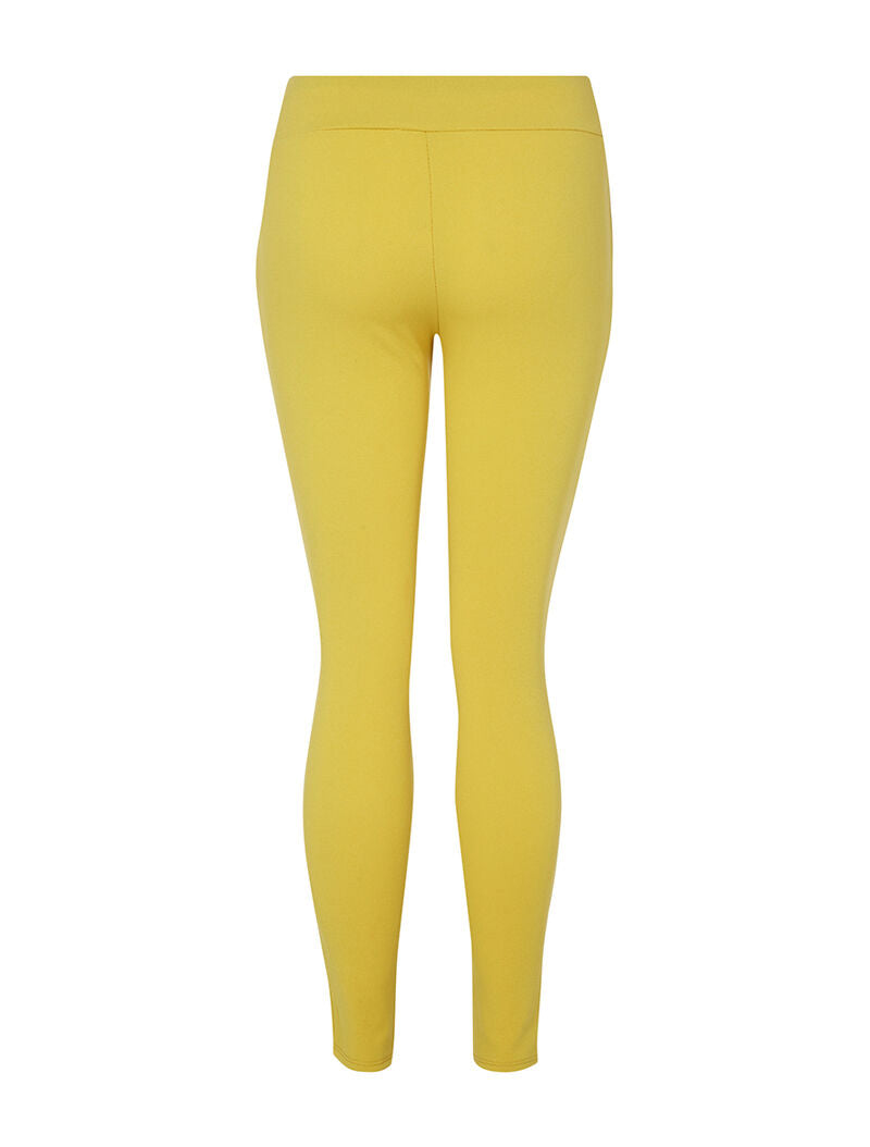 Pantalon fluide coupe carotte - jaune