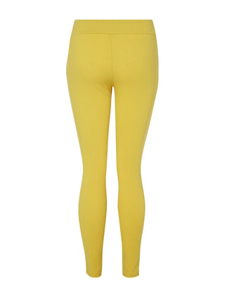 Pantalon fluide coupe carotte - jaune