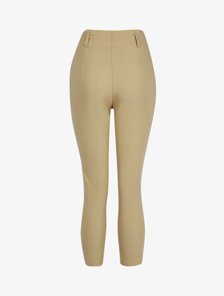 Pantalon uni 7/8 - beige