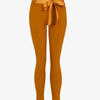 Pantalon coupe carotte uni - rouille