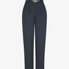 Pantalon carotte à fronces - noir