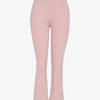 Pantalon flare à bords coupe franche - rose