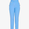 Pantalon 7/8 à boutons décoratifs - bleu ciel