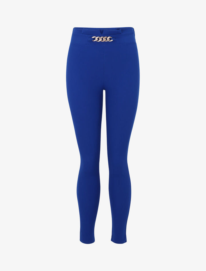 Legging à détail chaîne - bleu roi