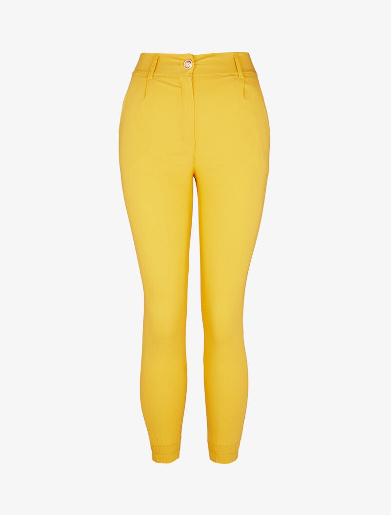 Pantalon style cargo basique - jaune