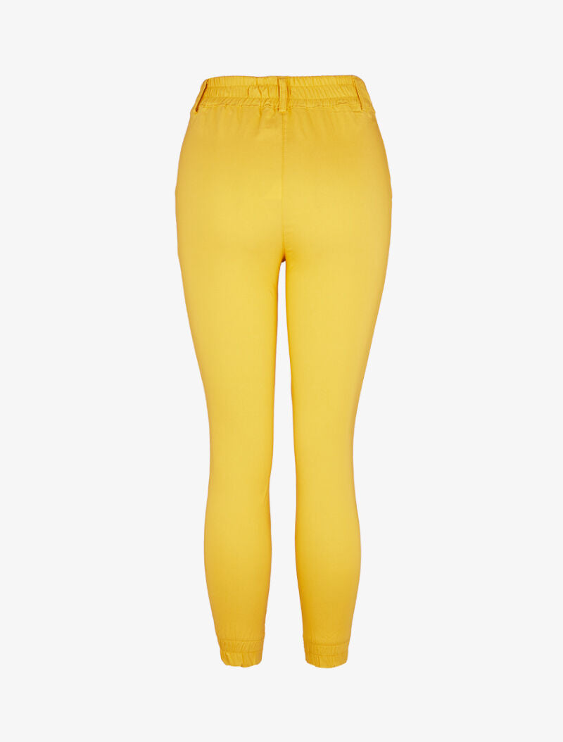 Pantalon style cargo basique - jaune