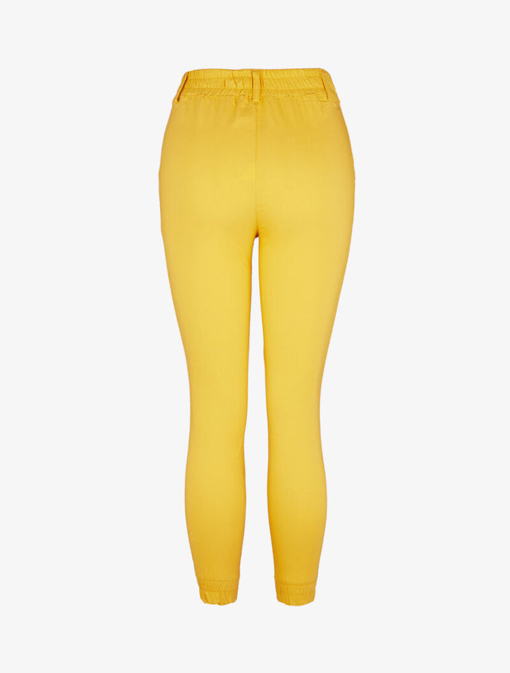 Pantalon style cargo basique - jaune