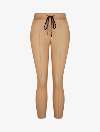Jogpant en simili - beige