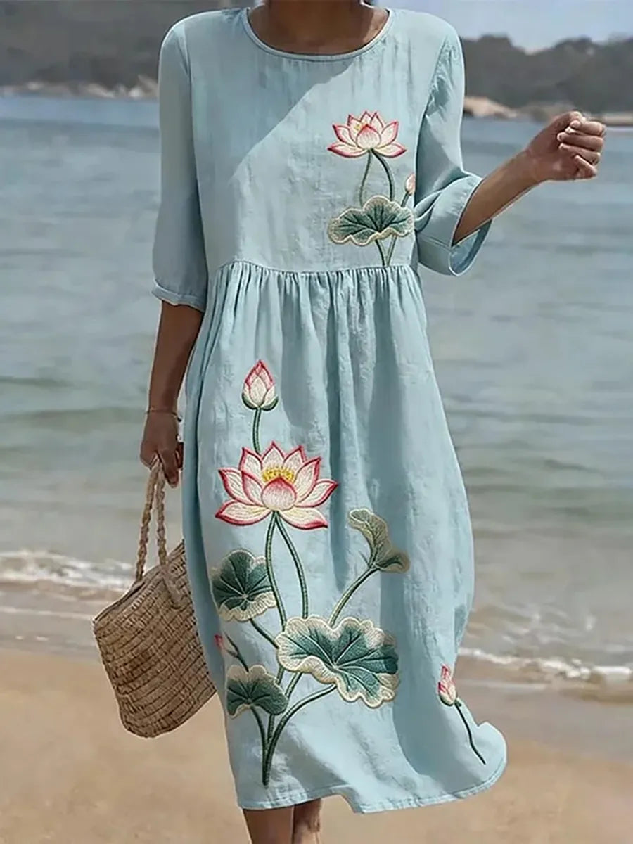 Gaëlle | Robe décontractée à imprimés