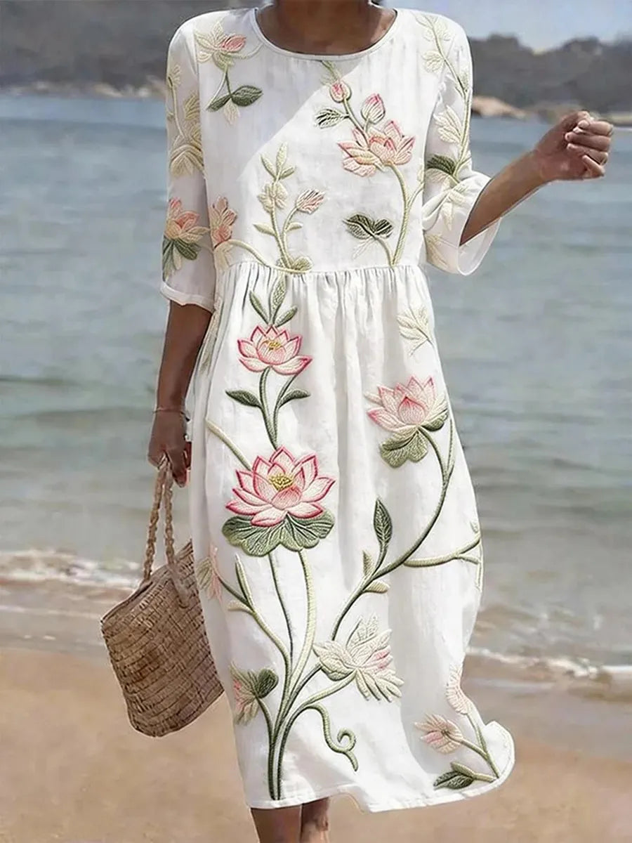 Angélique | Robe décontractée à imprimé floral