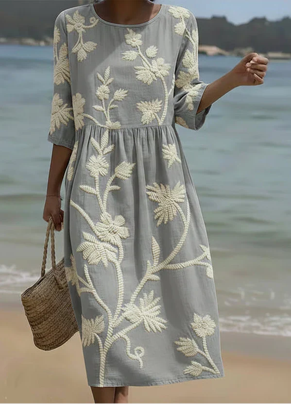 Béatrice | Robe décontractée à imprimé floral