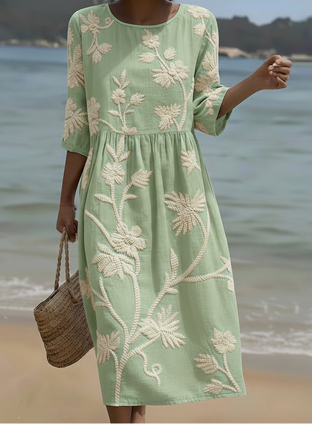 Camélia | Robe décontractée à imprimé floral