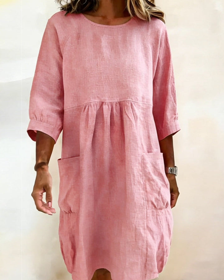 Robe Trois-Quarts Manche Large