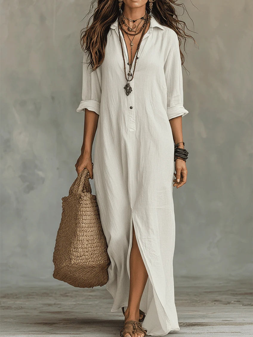 Camille | Robe maxi fluide signature