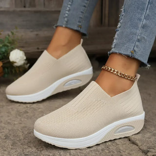 Laurence | Baskets slip-on compensées confort quotidien