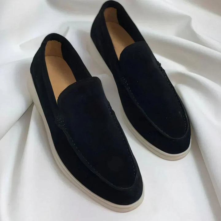 Leo | Élégants mocassins en cuir suédé