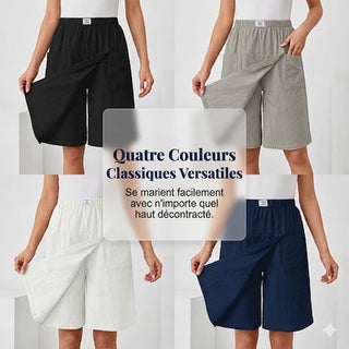 Libertine | Jupe-short taille élastique à poches