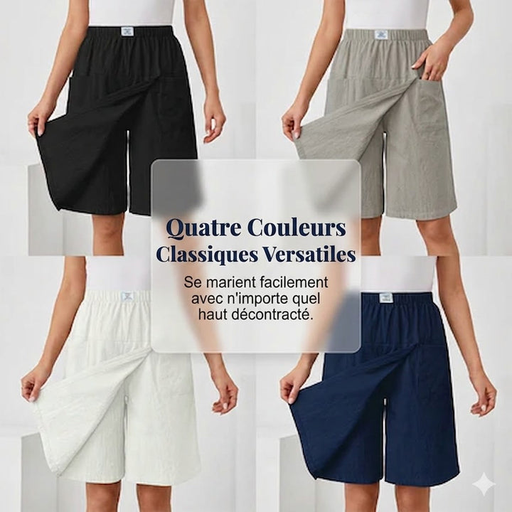 Libertine | Jupe-short taille élastique à poches