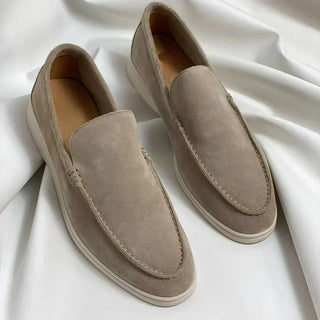Leo | Élégants mocassins en cuir suédé