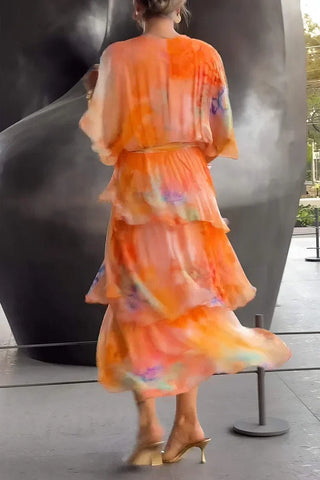 Cassia | Robe élégante en chiffon