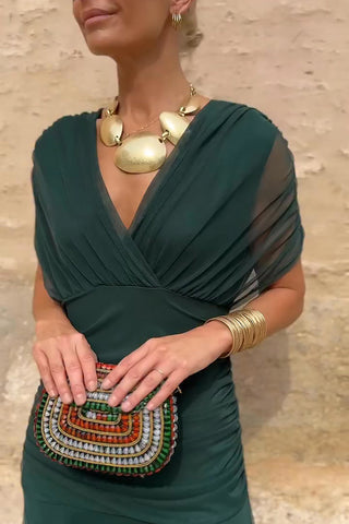 Fleur | Robe Maxi de Fête Élégante à Col V