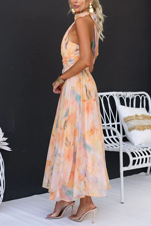 Florence | Robe longue fleurie