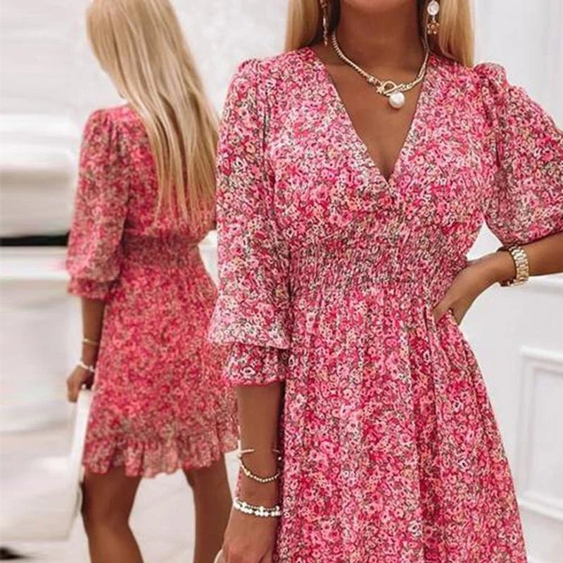 Sunna | Robe Florale Élégante