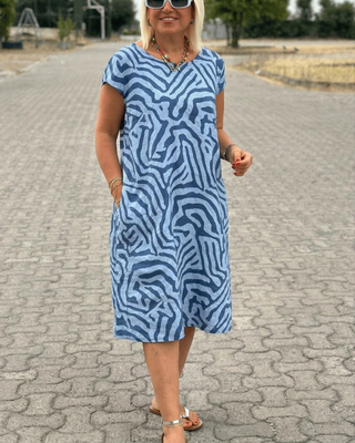 Avanille | Robe d’Été à Col Rond