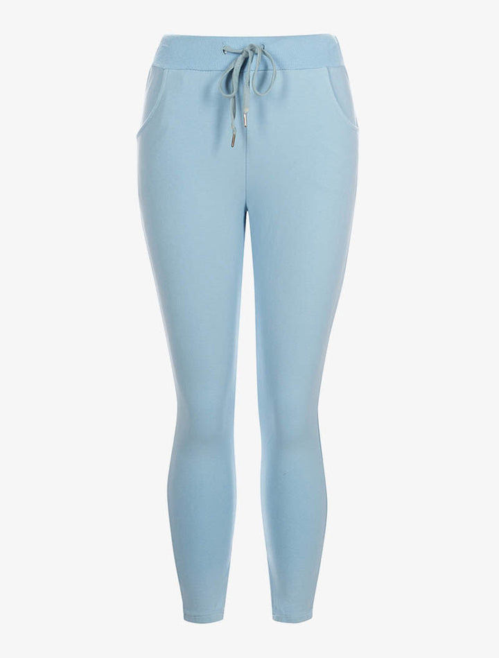 Jogpants 7/8 uni - bleu ciel