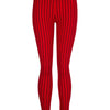 Pantalon basic rayé - bordeaux