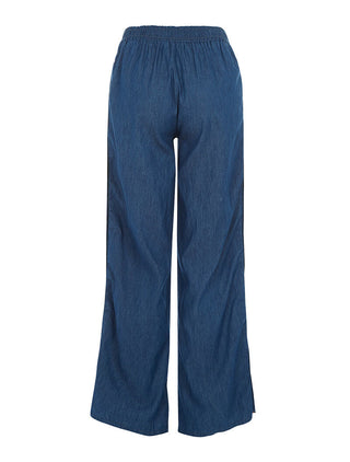 Pantalon liseré boutonné - denim