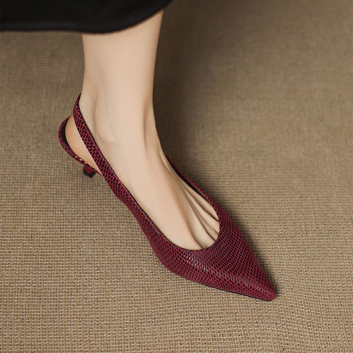 Céliane | Spitzleder Slingback-Pumps