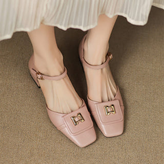 Elvane | Schnalle Cuir Mary-Janes