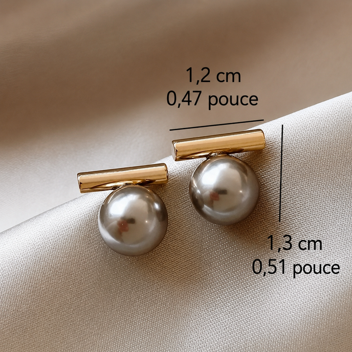 Anna | Boucles d'oreilles en perles noires
