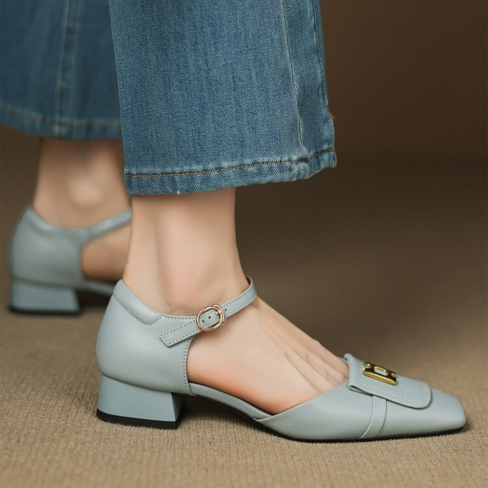 Elvane | Schnalle Cuir Mary-Janes