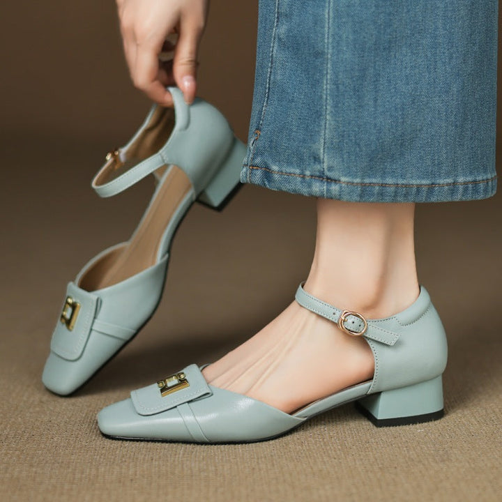 Elvane | Schnalle Cuir Mary-Janes
