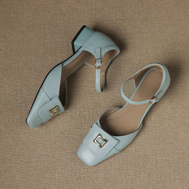 Elvane | Schnalle Cuir Mary-Janes