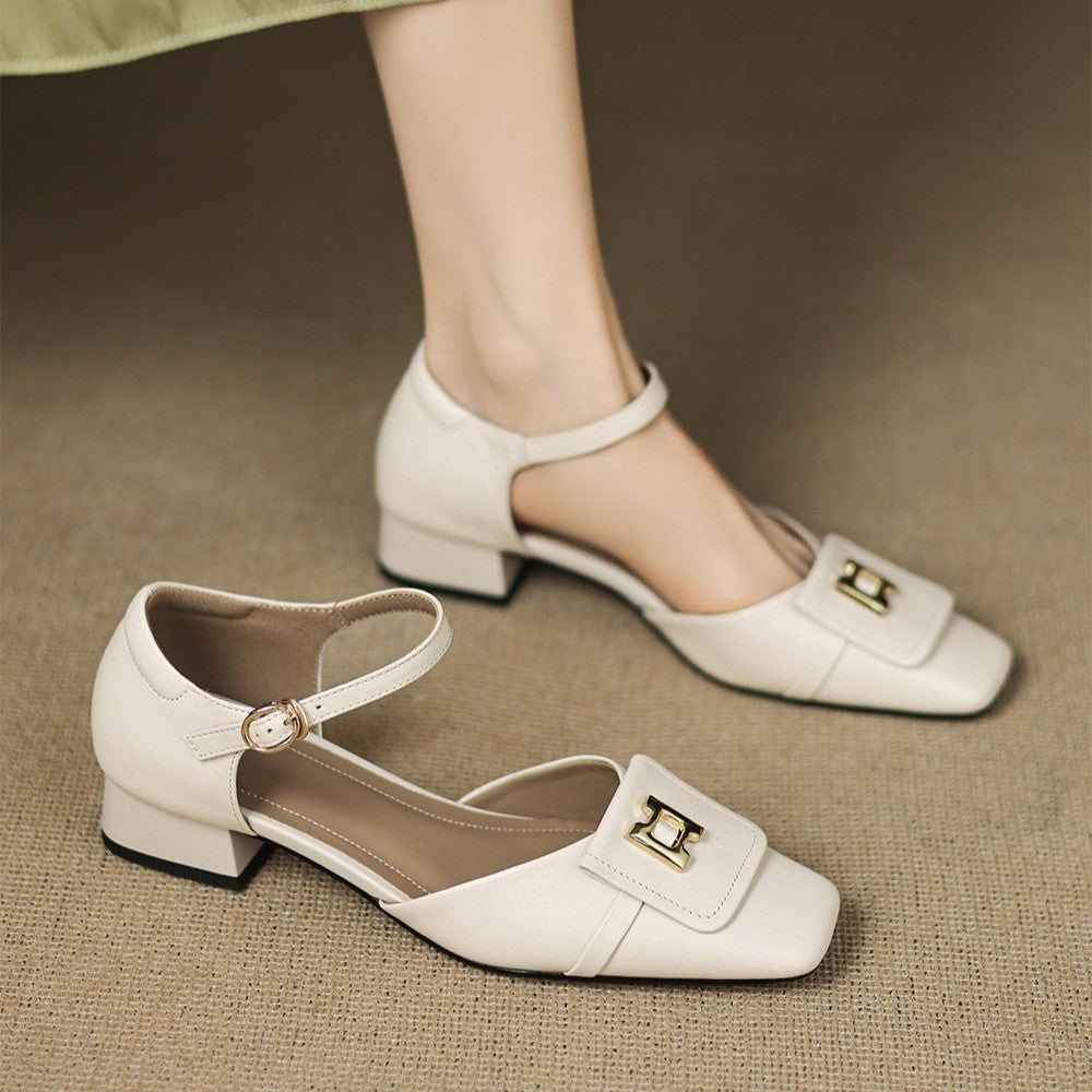Elvane | Schnalle Cuir Mary-Janes