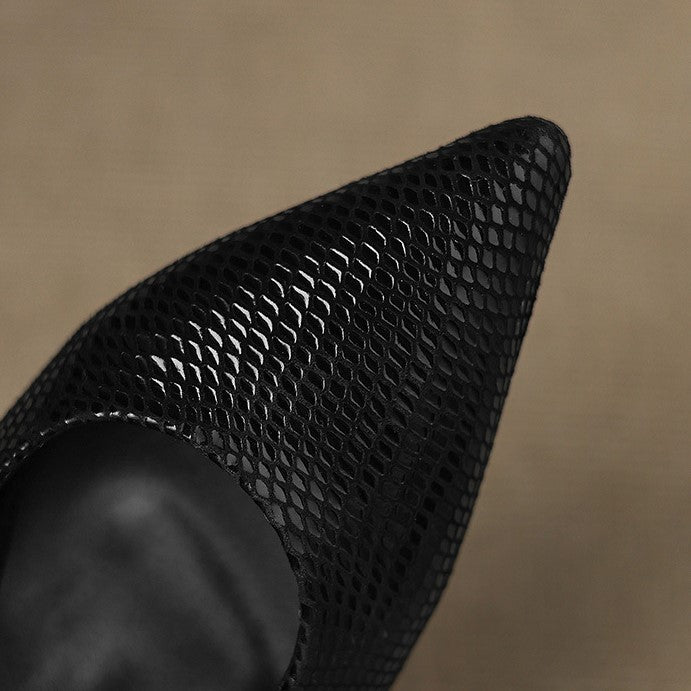 Céliane | Spitzleder Slingback-Pumps