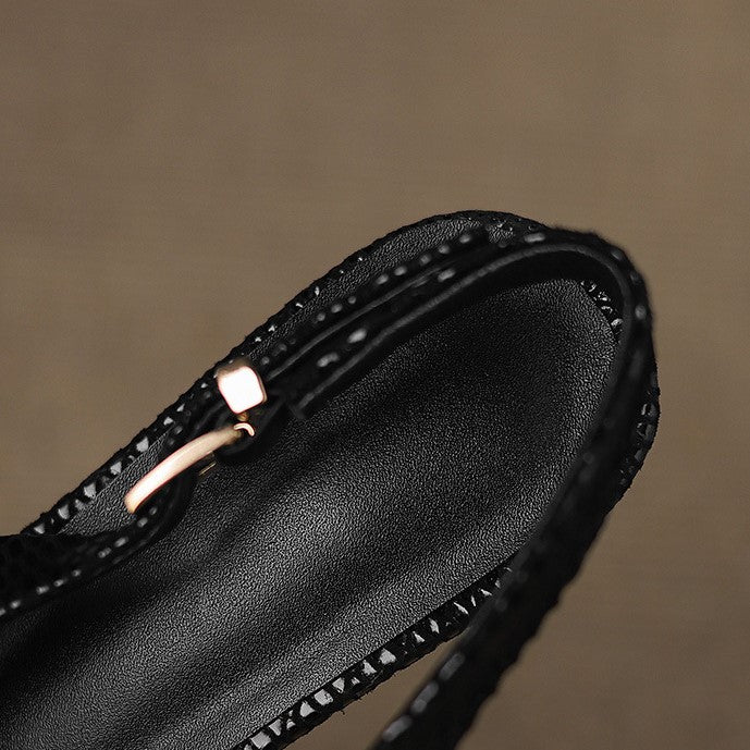 Céliane | Spitzleder Slingback-Pumps