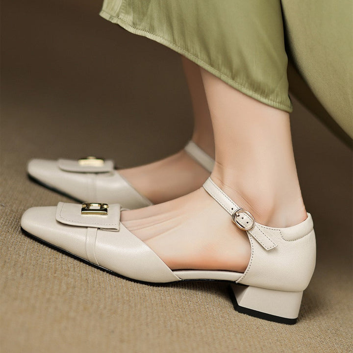 Elvane | Schnalle Cuir Mary-Janes