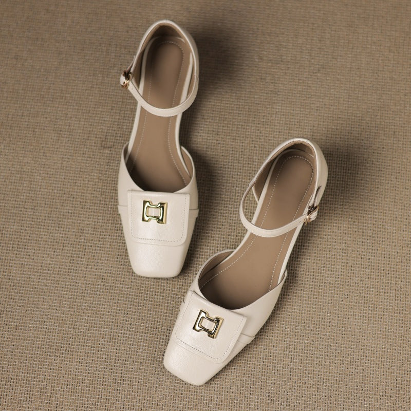 Elvane | Schnalle Cuir Mary-Janes