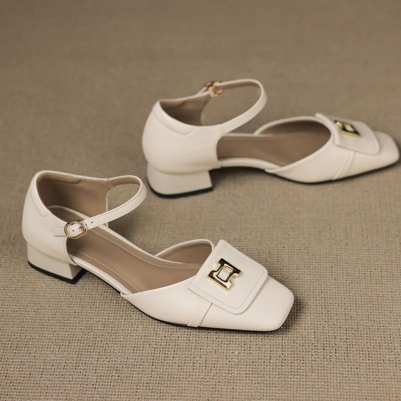 Elvane | Schnalle Cuir Mary-Janes