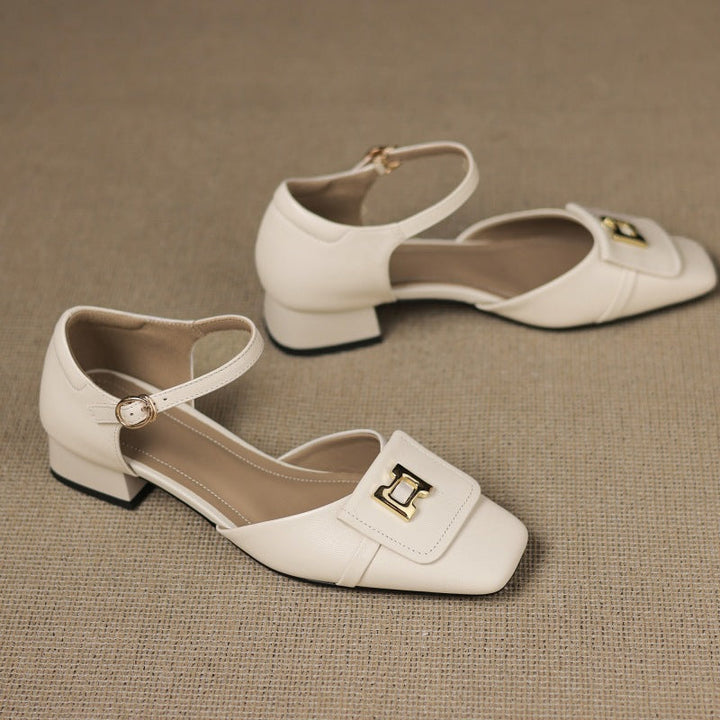 Elvane | Schnalle Cuir Mary-Janes