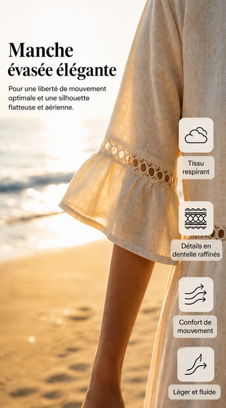 Amara | Robe Midi Élégante Effet Ventre Plat