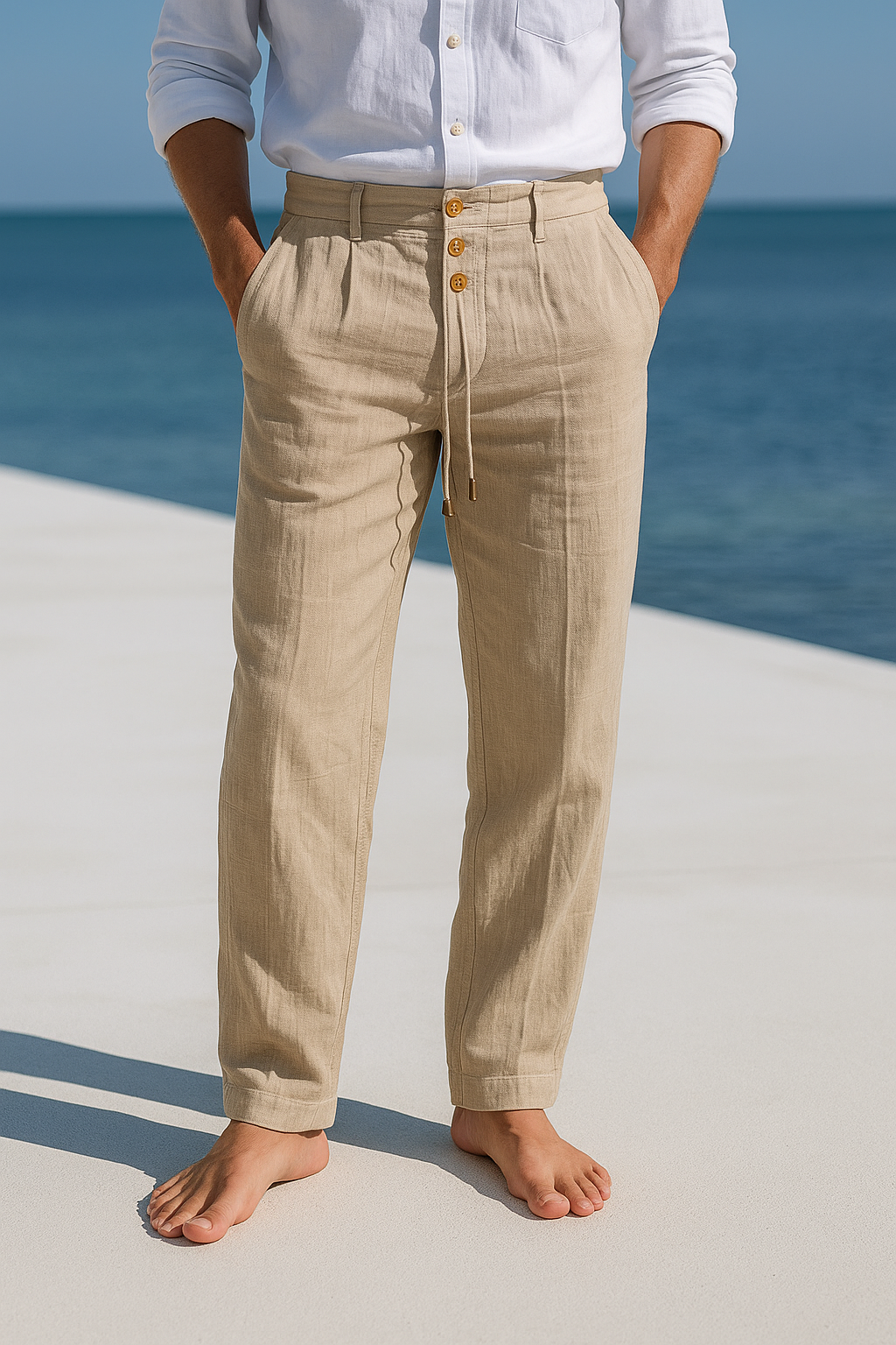 Matteo | Pantalon D'été En Lin Léger