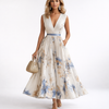 Rowella | Robe Maxi Plissée Élégante