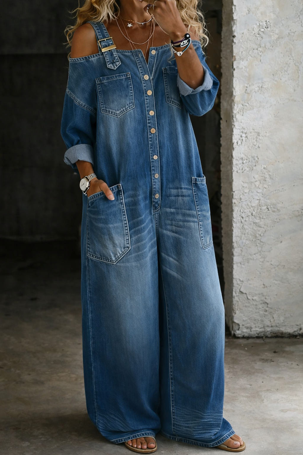 Sophia | Jumpsuit med feminin off-shoulder-design